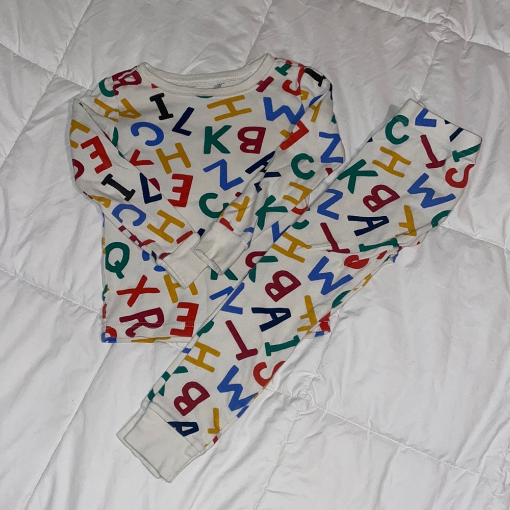 Old Navy 4T | Alphabet pajamas.